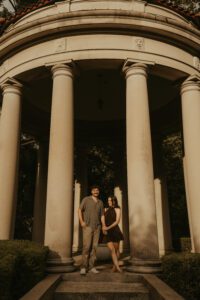 Luxury engagement session at West Baden Springs Hotel.